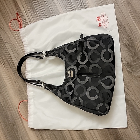 Coach Bags Coach Black Gray Shoulder Bag With Dust Bag Poshmark